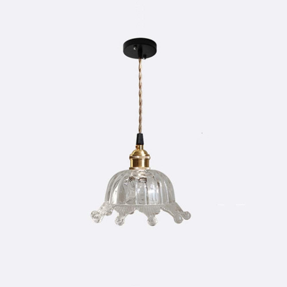 Ceiling Chandelier Lamp, Nordic Pendant Light Copper Glass Hanging Height Réglable Ceiling Suitable Ceiling Suitable For Head of A Bed, Bar Dining Room, Loft, Atmosphere Suspension Ligh