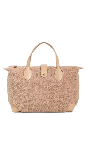 Stoney Clover Lane Womens Cozy Pouchette Crossbody Bag 03 Pecan Sherpa One Size