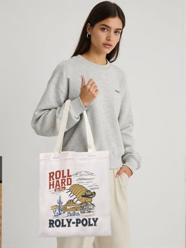 Bolso tote de lona KUIYAI con diseño de isópodo vaca, regalo para amantes de los insectos, entomólogos y fanáticos del oeste y rodeo miniatura 2