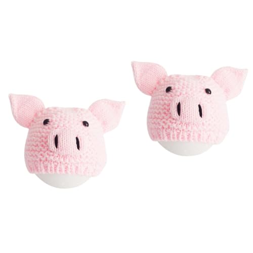 Chapeau tricoté bébé accessoire photo naissance bonnet rose cochon 2 pièces