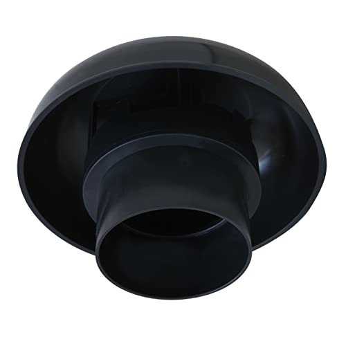 FIRST PLAST CDV75A-Y CDV75A Belüftungshut für Salat, ohne Netz, Schiefer, Innendurchmesser 75 mm