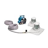 2-Worker Single Bib Hood Breathing Air Blower Respirator System w/ 50' Hose