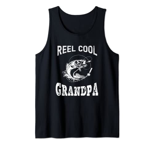 reel cool Grandpa fisherman father's day Fishing gifts men Canotta