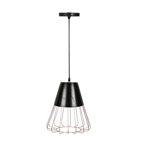 Image of Lexton Hanging Pendant Light Diamond Cluster, Ceiling Lights for Home Decoration, Room Light, Chandelier for Living Room Modern Diwali Decoration Items - Black (Pack of 1) (Bulb Not Included)