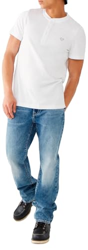 True Religion Mens Ricky Big T Straight Leg Denim Jeans for Men product thumbnail 8