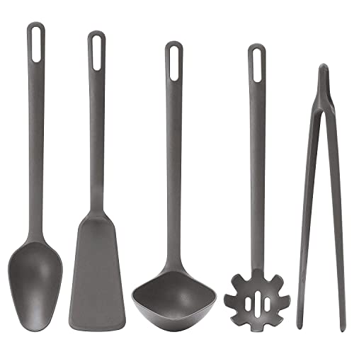 AB CUSTOMS FULLANDAD 5-Piece Kitchen Utensil Set, Grey