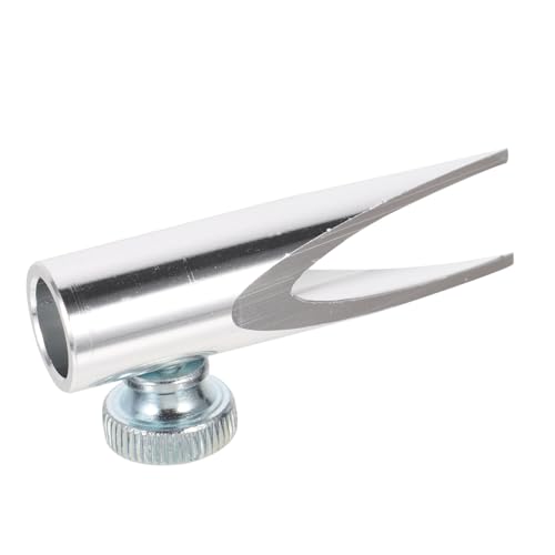 Housoutil Metal Eyebrow Pencil Sharpener Dual-Sided U-Shape Slot Portable Manual Pencil Sharpeners for Kids and Adults Silver