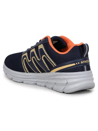 Image of ATHCO Mens Glide Super Comfortable Insole Shoes|Running|Walking|Training|Gym|Jogging|Sneaker|Athletic|Laceup|Flexible|Lightweight|Dailyuse|Sports|Casual|ExtraSoft|Fitness|Gents Boys