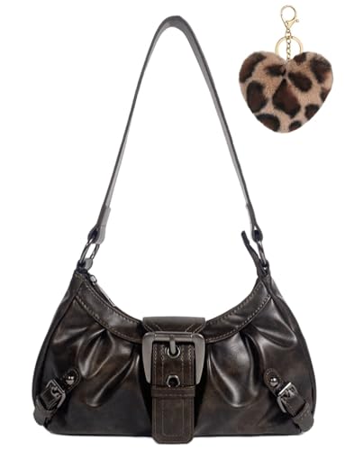 Image of Studded Purses Y2k Shoulder Bag Vintage Leather Punk Handbag Grunge