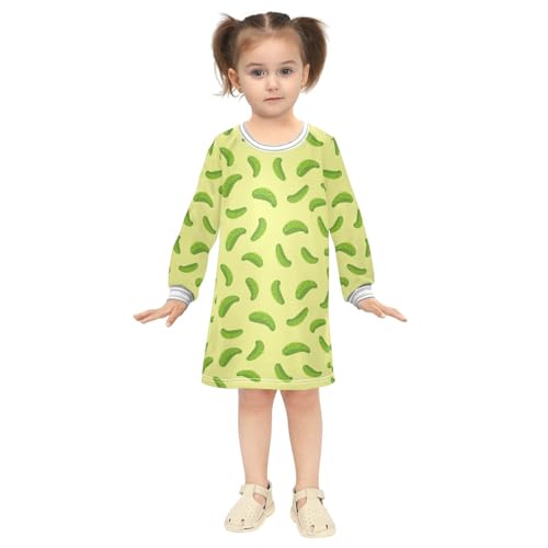 ZZKKO Balloon Dogs Girls'Dresses Girls Sweater Dress Toddler Holiday Dress Toddler Girl Dresses 2T-8T4
