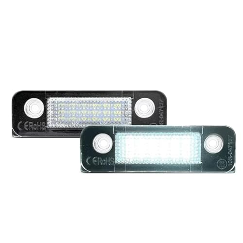 Evita multas con estas 2 luces para matrícula de Ford Fiesta MK5 3