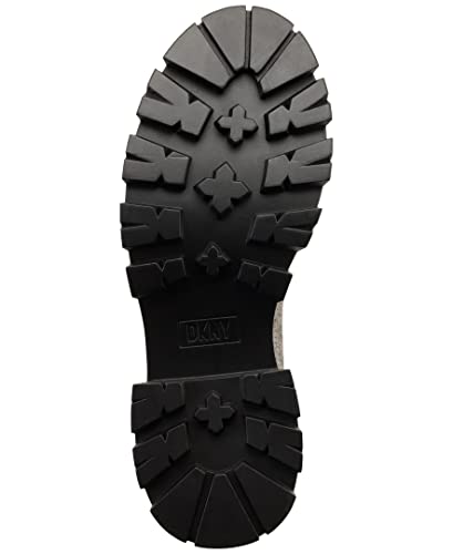 DKNY Women's Smooth Metallic Leather Boot Combat3