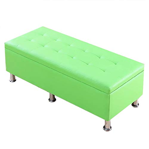 Banco de almacenamiento otomano con asiento acolchado, baúl de almacenamiento multiusos para sala de estar, dormitorio, entrada, compartimento de almacenamiento grande y asiento cómodo, tapicería de
