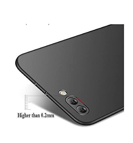 Image of Mobile Back Cover Case for Honor View 10 (Silicone Case|CameraProtection|Black SC1510)