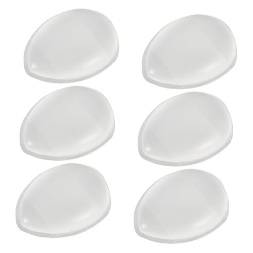 PENIKOKO 6 Piezas Puff De Silicona Para El Pulgar Frotamiento Mini Soplo Polvo Dedo Esponja De Maquillaje Cosmético Hacer Herramientas De Belleza Transparent Gel De Sílice