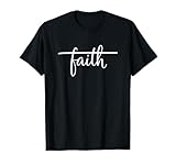 Christian Faith Script Minimal Inspirational Faith HandLet T-Shirt