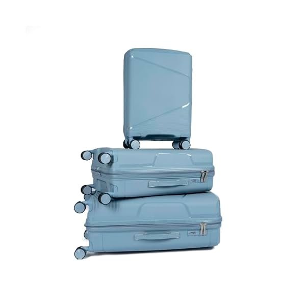 Luggage-Travel-Gear-Durable-Lightweight-Luggage-Set-Unbreakable-Luggage-Travel-Bag-Suitcase-Combo-with-Double-Spinner-Wheels-Grey-Blue-Set-of-3 Luggage & Travel Gear Durable Lightweight Luggage Set, Unbreakable Luggage Travel Bag & Suitcase Combo with Double Spinner Wheels (Grey Blue, Set of 3)