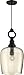 Quoizel CKKD1512WT Kendrick Round Glass Pendant Lighting, 1-Light, 150 Watts, Western Bronze (22" H x 12" W)