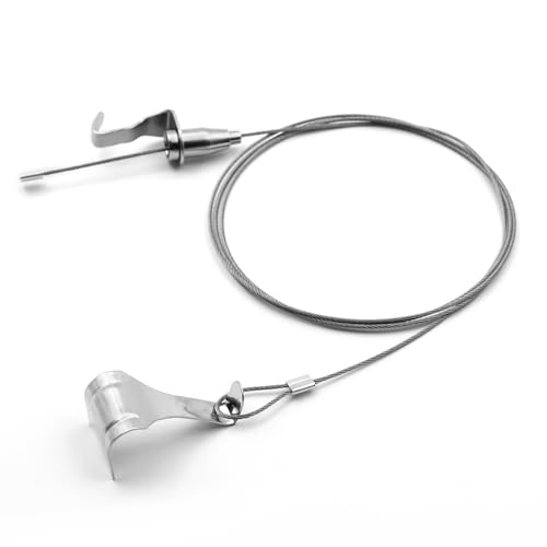 Image of Picture Rail Hanging System, 6 pcs Picture Rail Hooks Molding Hooks Picture Rail Hangers