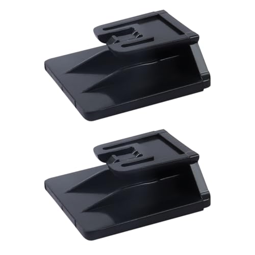 Clip Supporto per T.pass - 2 Pezzi Clip per Telepedaggio 2019 Sistema di Fissaggio Removibile, 3 x 3 cm, Porta T.pass per auto,Clip di supporto per Telepedaggio (modello T.Pass 2019) per auto, Nero
