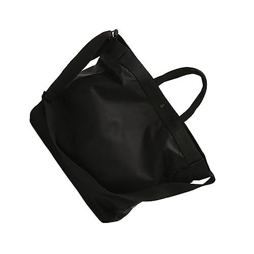 NOLITOY Casual Travel Bag Large Capacity Fitness Tote Bag for Short Trips Outdoor Activities Sports and Gym Portable Black Luggage with Durable Handle