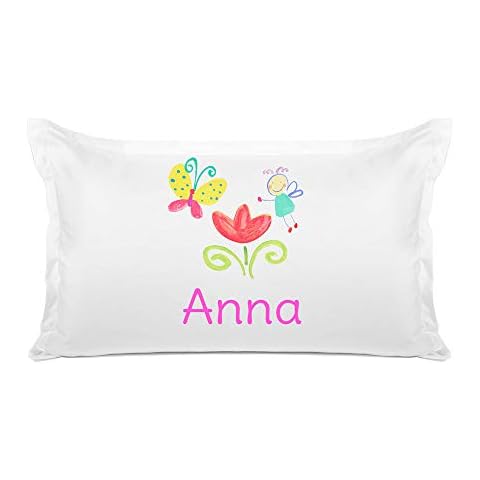 Di Lewis Colorful Flower Fairy Pillowcase Cover