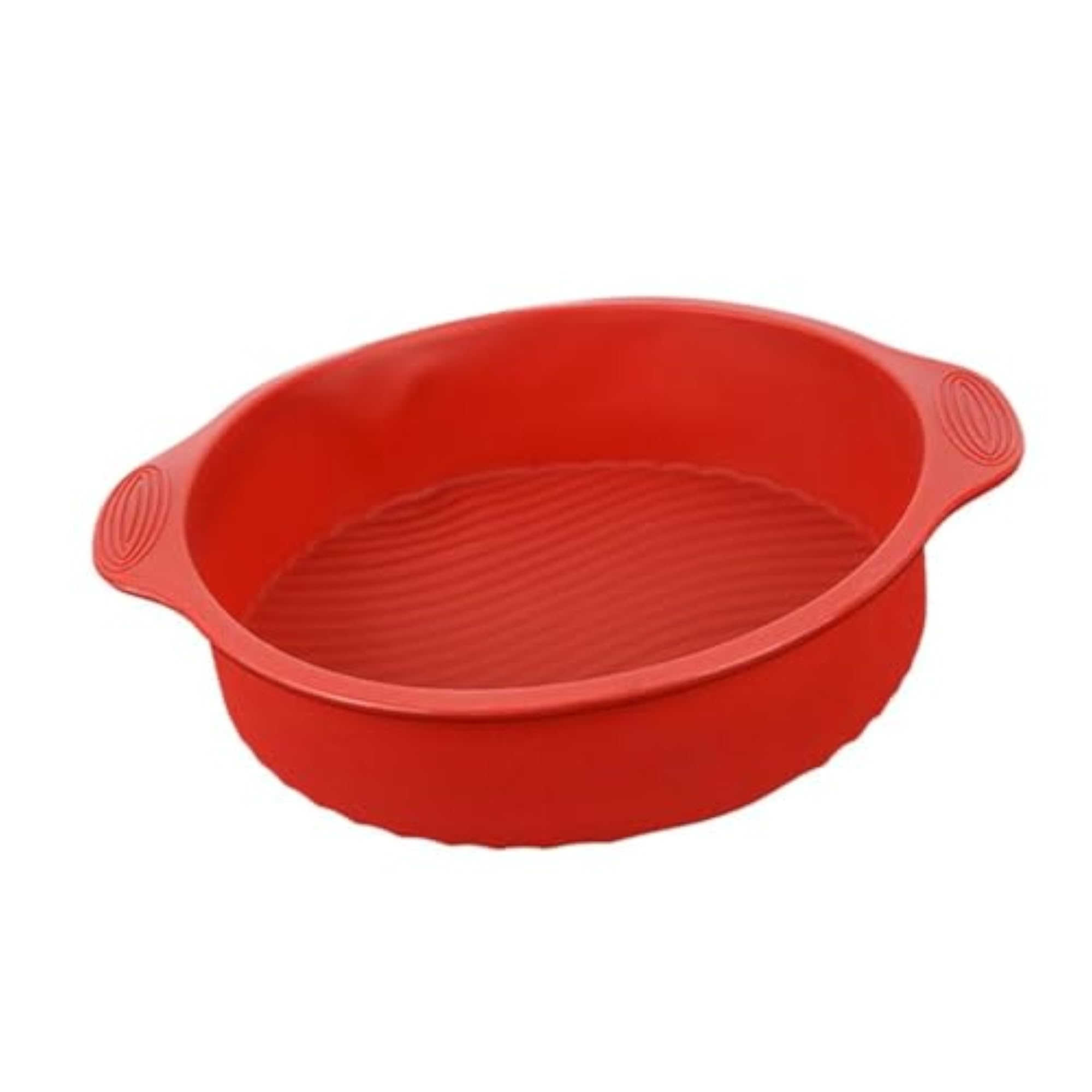 Silicone Bakeware Round Mould Cake Tin Non Stick Red