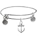 Bangle Bracelet and Anchor Charm
