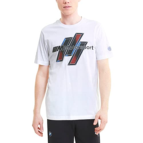 Formula 1 BMW Motorsport Men's Life Graphic Tee, Puma White, M