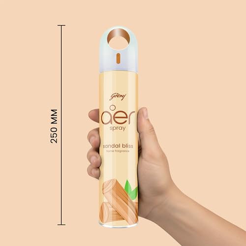 Image of Godrej aer Spray | Room Freshener for Home & Office - Sandal Bliss (180 ml) | Long-Lasting Fragrance