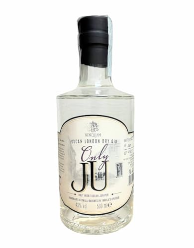 NUNQUAM Gin Only Ju Opificio Nunquam. Gin artigianale made in Tuscany, distillazione di sole bacche di Ginepro Toscano in alcool biologico. Ml. 500