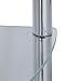 Axxentia Bad Solanio 282134 Standing Corner Shelf Rack Chrome-Plated 4 Glass Shelves 30x30x108 cm