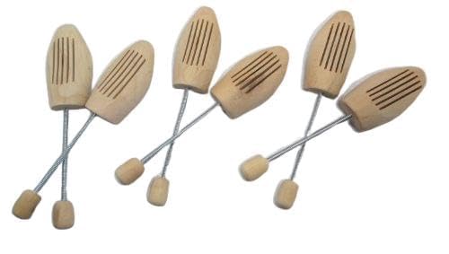Generic 木製シューキーパー スプリング式 24.5-28.0cm メンズ用 3足セット ? 靴の型崩れ防止 左右兼用 滑り止め付き