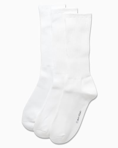 Calvin Klein Men's Athletic Socks - 3 Pack Cotton Blend Cushioned Sole Dress Socks - Non-Binding Crew Socks for Men4