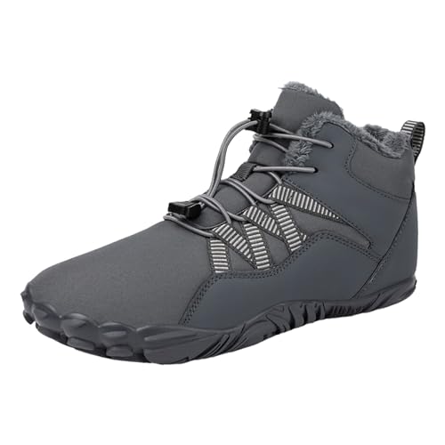 Barfußschuhe+damen+winter Für Sport Hiking Trekking Wanderstiefel Bequemer Barfuß-Wanderschuhe New Zehenschuhe Wärme Traillaufschuhe Mode Shoes Wasserdicht Lederschuhe Gefüttert Winterstiefel