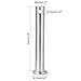 uxcell Single Hole Clevis Pins,8mm x 55mm Flat Head Zinc-Plating Steel 10 Pcs
