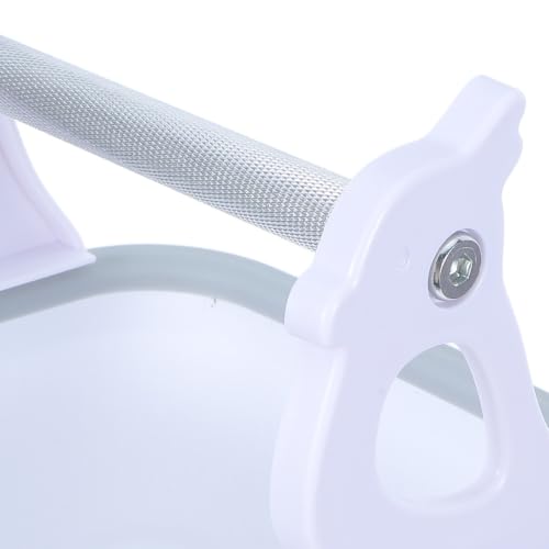 Soporte de plástico blanco para loros, percha estable de mesa 18.5x16x16cm 4