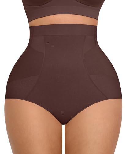 Image of FeelinGirl Body Shaper Tummy Control Shapewear Underwear High Waisted Shaping Briefs Panty Girdle