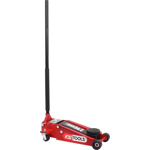 KS Tools - 161.0366 - Cric hydraulique - Cric Voiture 3T avec 2 Roues directionnelles - Hauteur Min 120 et Max 460 mm