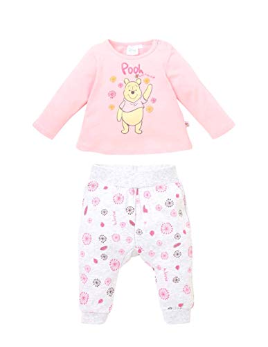 Winnie l'ourson Ensemble Pantalon et T-Shirt bébé Fille Rose/Gris de 3 à 24mois - Rose/Gris, 18 Mois Cover