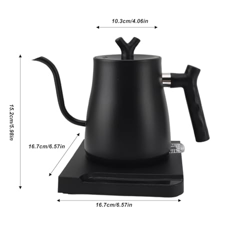 Hervidor eléctrico cuello de ganso 1000W 800ml acero inox miniatura 2