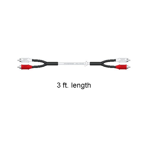 JENSEN Marine Grade RCA Cable, 1m/3ft, MFG# MARCAC1R. / JEN-MARCAC1R /