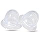 MACQIU Nippelsauger 2 Set,Silikon Nippel Sucker Nippelkorrektor Nippelabzieher Brustwarzen Stimulator erotisches Sex Spielzeug ab 18 für die Frauen (Kein Muster)
