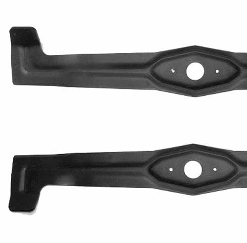 Juego de 2 cuchillas para tractor cortacésped de 65 cm compatibles con Etesia Hydro H 124 H124 D DS DX MZ124LX MZ124RX