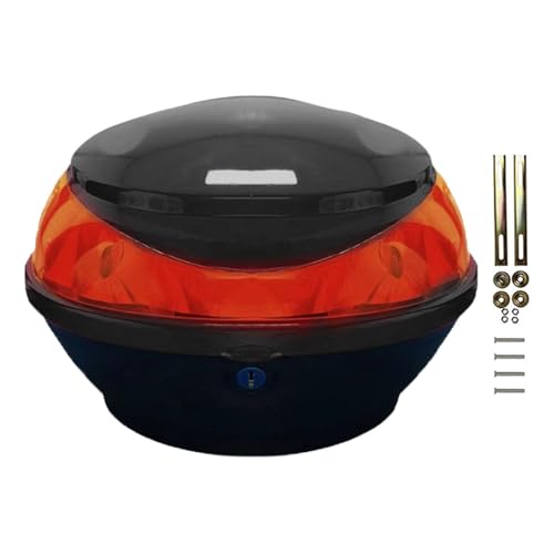 LIXSAZSE Coffre arrière de moto étanche de grande capacité, facile à pour tous les accessoires et besoins liés à la moto. Coffre rangement pour vélo...