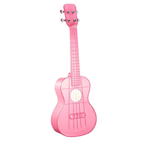 Ukelele,60 CM/23 Inch,Transparante Ukelele,Wordt Geleverd Met Ukelelekoffer,Outdoor Hawaii Ukelele Little Guitar,Transparent-Powder