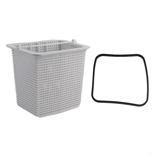 Kit de cesta y juntas de repuesto para Hayward para Super SPX1600M SPX1600S, cesta de filtro de piscina con sello compatible con modelos SP1600X SP2600, filtro de desechos para cesta blanca y junta de