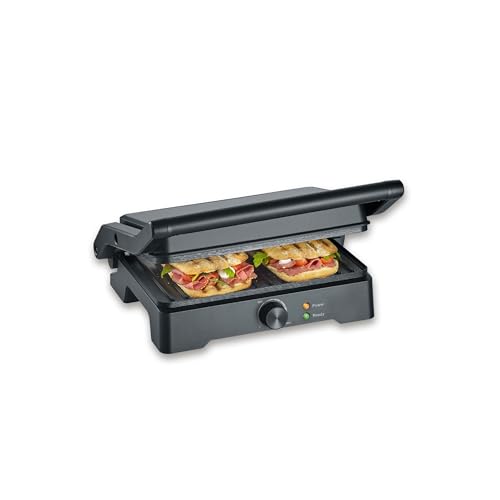 SEVERIN MultiGrill XL, hochwertige Keramikbeschichtung, große Grillfläche, PFAS-freie Grillplatten, fettarmes Grillen, Burger, Panini, Elektrogrill Indoor, 1800W, schwarz, KG 2391 SEVERIN MultiGrill XL, hochwertige Keramikbeschichtung, große Grillfläche, PFAS-freie Grillplatten, fettarmes Grillen, Burger, Panini, Elektrogrill Indoor, 1800W, schwarz, KG 2391