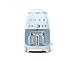 Smeg 50's Retro Style Aesthetic Drip Coffee Machine with 10 Cup Glass Carafe, Auto Start Feature, Keep Warm Plate, and Two Coffee Strength Settings (Pastel Blue)