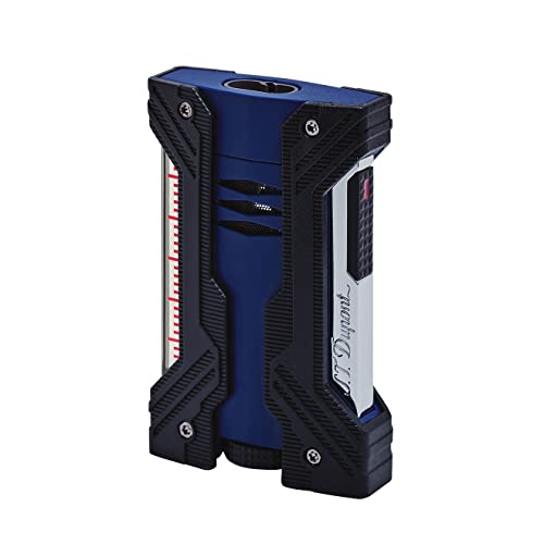 Briquet S.T. Dupont Défi XXtreme bleu mat tempête double torche